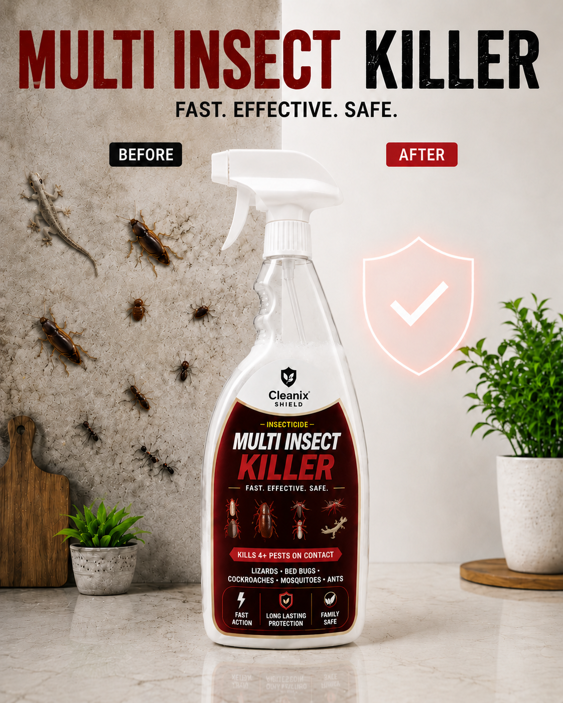 Multi Insect Killer | 4 Insects | 1 Solution
