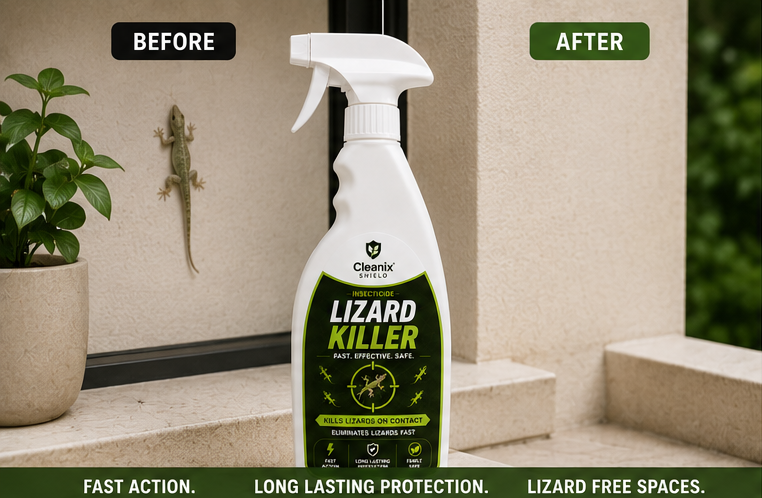 Cleanix Shield™ Lizard Killer Spray | Fast Acting & Long Lasting Protection