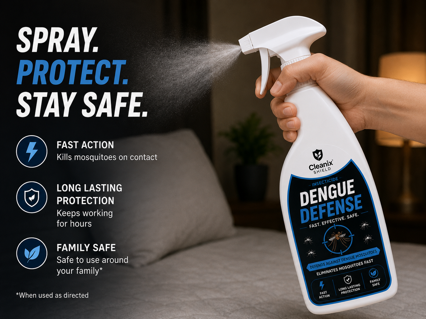 Dengue Defense Spray | Zero Smell , Zero Smoke