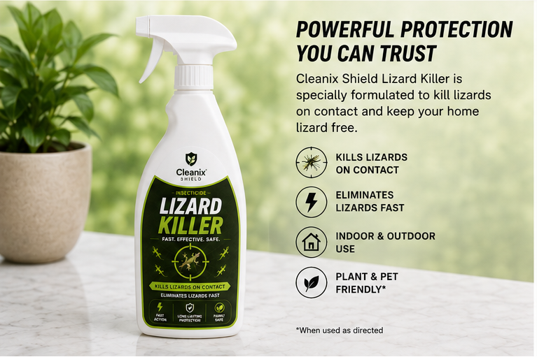 Cleanix Shield™ Lizard Killer Spray | Fast Acting & Long Lasting Protection
