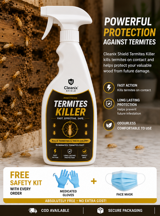 Cleanix Shield™ Termite Killer Spray | Fast Acting | Long Lasting Protection