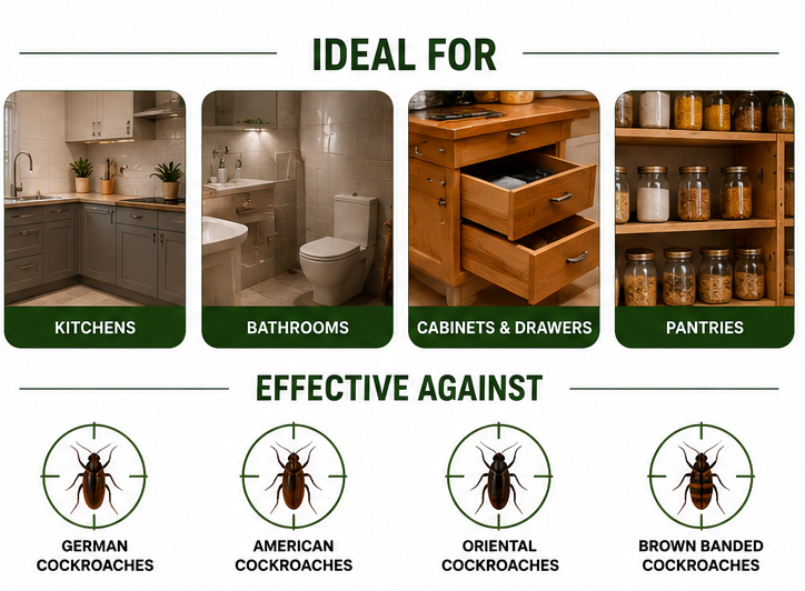Cleanix Shield™ Ultra Cockroach Killer Spray | Fast Acting | Kills Cockroaches & Eggs