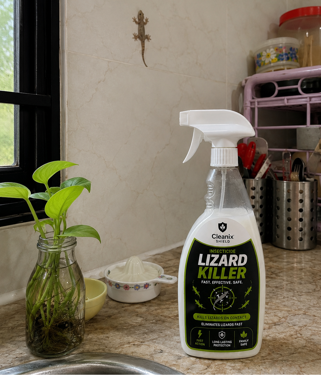 Lizard Killer Spray | Zero Smell | Fast Acting & Long Lasting Protection